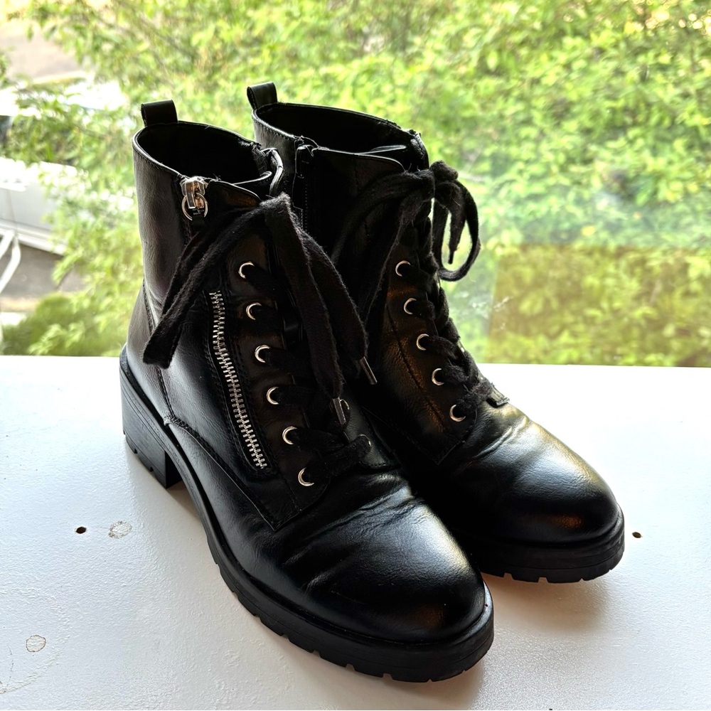 Women’s Black Combat Boots